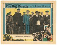 5j388 BIG PARADE LC '25 King Vidor's World War I epic, John Gilbert becomes a man during the war!