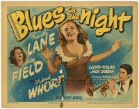 5j051 BLUES IN THE NIGHT TC '41 Richard Whorf & Betty Field with pretty Priscilla Lane!