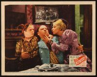 5j398 BOWERY LC #5 R46 Jackie Cooper watches Wallace Beery pull back from Pert Kelton's kiss!