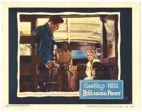 5j401 BREAKING POINT LC #5 '50 John Garfield w/ gun, Patricia Neal, from Ernest Hemingway's story!
