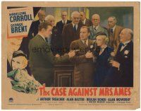 5j413 CASE AGAINST MRS. AMES LC '36 man points finger at Madeleine Carroll, Alan Mowbray & Carle!