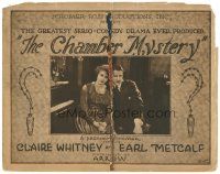 5j063 CHAMBER MYSTERY TC '20 Claire Whitney, Earl Metcalf, silent serio-comedy!
