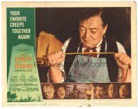 5j430 COMEDY OF TERRORS LC #5 '64 great image of assistant Peter Lorre w/rope!