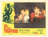 5j447 DAY OF THE TRIFFIDS LC #4 '62 classic English sci-fi, Keel, Maurey & young girl in truck!