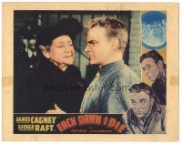 5j465 EACH DAWN I DIE Other Company LC '39 c/u of convict James Cagney visited by his mom Emma Dunn