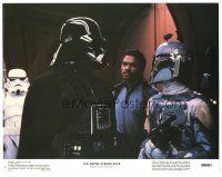 5j477 EMPIRE STRIKES BACK color 11x14 still #6 '80 close up of Darth Vader, Lando & Boba Fett!