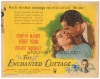5j097 ENCHANTED COTTAGE TC '45 Dorothy McGuire & Robert Young live in a fantasy world!
