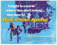 5j099 ESCAPE TO WITCH MOUNTAIN TC '75 Disney, they're in a world where they don't belong!
