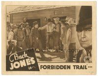 5j504 FORBIDDEN TRAIL LC '32 Buck Jones gets tough w/baddies outside Sheriff's office!