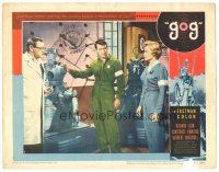 5j533 GOG LC #5 '54 Herbert Marshall, Richard Egan & Constance Dowling w/Frankensteins of steel!