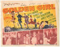 5j114 GOLDEN GIRL TC '51 art of sexy Mitzi Gaynor, Dale Robertson & Dennis Day!