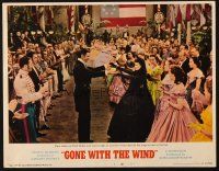 5j535 GONE WITH THE WIND LC #7 R67 Clark Gable & Vivien Leigh lead off the Virginia Reel!