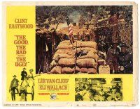 5j536 GOOD, THE BAD & THE UGLY LC #2 '68 Clint Eastwood & Lee Van Cleef in trenches in Civil War!