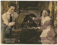 5j539 GRANDMA'S BOY LC '22 Harold Lloyd & granny examine grandpa's suit in mothballs!