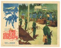 5j021 GREAT ESCAPE LC #3 '63 prisoners arrive at the new camp at the movie's beginning, Sturges!