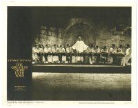 5j545 GREATEST STORY EVER TOLD LC #8 '65 Max Von Sydow as Jesus at the Last Supper!