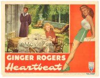5j550 HEARTBEAT LC '46 Jean-Pierre Aumont watches sexy Ginger Rogers & her dog!