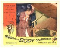 5j579 INVASION OF THE BODY SNATCHERS LC '56 Kevin McCarthy finds pod in cellar, classic sci-fi!