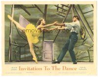 5j580 INVITATION TO THE DANCE LC #7 '57 great image of Gene Kelly dancing with Tamara Toumanova!
