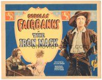 5j140 IRON MASK TC '29 Douglas Fairbanks, Sr. as D'Artagnan with The Three Musketeers!