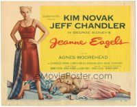 5j144 JEANNE EAGELS TC '57 great images of sexy barely-dressed Kim Novak, Jeff Chandler!