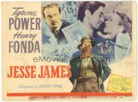 5j145 JESSE JAMES TC R46 art of most famous outlaws Tyrone Power & Henry Fonda as Frank!