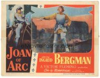 5j588 JOAN OF ARC LC #2 '48 great full-length image of Ingrid Bergman in armor!