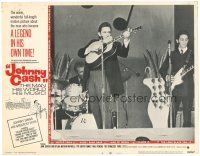 5j589 JOHNNY CASH LC #6 '69 great portrait of most famous country music star performing!