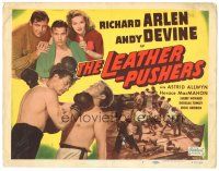 5j159 LEATHER PUSHERS TC R50 great image of Richard Arlen in boxing ring + more!