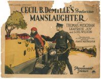 5j173 MANSLAUGHTER TC '22 Cecil B DeMille, traffic cop Thomas Meighan stops speeding Leatrice Joy!