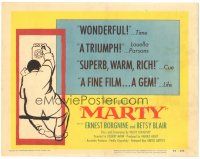 5j175 MARTY TC '55 directed by Delbert Mann, Ernest Borgnine, written by Paddy Chayefsky!