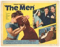 5j177 MEN TC '50 very first Marlon Brando, Jack Webb, directed by Fred Zinnemann!