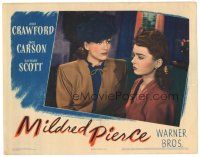 5j670 MILDRED PIERCE LC '45 close up of Joan Crawford staring at her daughter Ann Blyth!