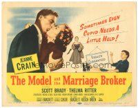 5j184 MODEL & THE MARRIAGE BROKER TC '52 Thelma Ritter gives Brady & Jeanne Crain romance help!