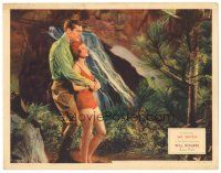 5j682 MR. SKITCH LC '33 Charles Starrett holds pretty Rochelle Hudson in swimsuit by waterfall!