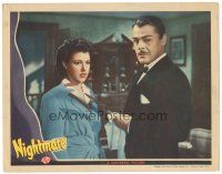 5j705 NIGHTMARE LC '42 Diana Barrymore & Brian Donlevy in a sensation of suspense!