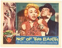5j710 NOT OF THIS EARTH signed LC '57 by Beverly Garland, grabbed by alien Paul Birch!