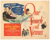 5j204 ONE TOUCH OF VENUS TC '48 great full-length image of sexy Ava Gardner, Robert Walker