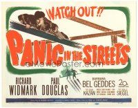 5j211 PANIC IN THE STREETS TC '50 Walter Jack Palance, Richard Widmark, Elia Kazan film noir!