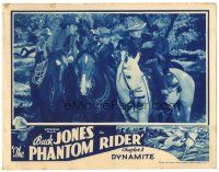 5j737 PHANTOM RIDER chapter 1 LC '36 Buck Jones with 6 other cowboys on horses, Universal serial!