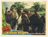 5j762 RAWHIDE RANGERS LC '41 Al Bridge leads Riley Hill and other mounted bad guys!