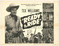 5j225 READY TO RIDE TC '50 Tex Williams, Pony Express riders against outlaws in thrilling action!