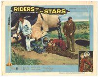 5j783 RIDERS TO THE STARS LC #7 '54 William Lundigan found on the ground after crash landing!