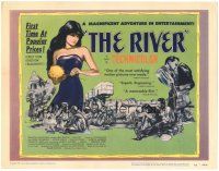 5j233 RIVER TC '51 Jean Renoir, art of sexy Nora Swinburne, written by Rumer Godden!