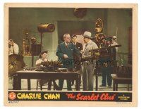 5j804 SCARLET CLUE LC '45 Sidney Toler as Charlie Chan, Benson Fong, Vogan & Moreland in laboratory!