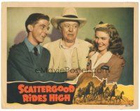 5j808 SCATTERGOOD RIDES HIGH LC '42 Guy Kibbee as Scattergood Baines, cool horse racing art!