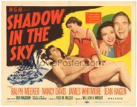 5j244 SHADOW IN THE SKY TC '52 Ralph Meeker gets forgetful in the arms of Jean Hagen!