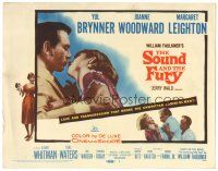 5j258 SOUND & THE FURY TC '59 Martin Ritt, Yul Brynner with hair, Joanne Woodward!