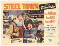 5j871 STEEL TOWN LC #8 '52 sexy Ann Sheridan watches Lund & Duff put ice packs on their eyes!