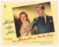 5j874 STRANGE LOVE OF MARTHA IVERS LC #7 '46 Kirk Douglas with Barbara Stanwyck in his 1st movie!